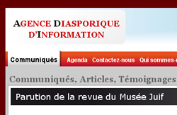 AGENCE DIASPORIQUE D’INFORMATION Communiqués, Articles, Témoignages